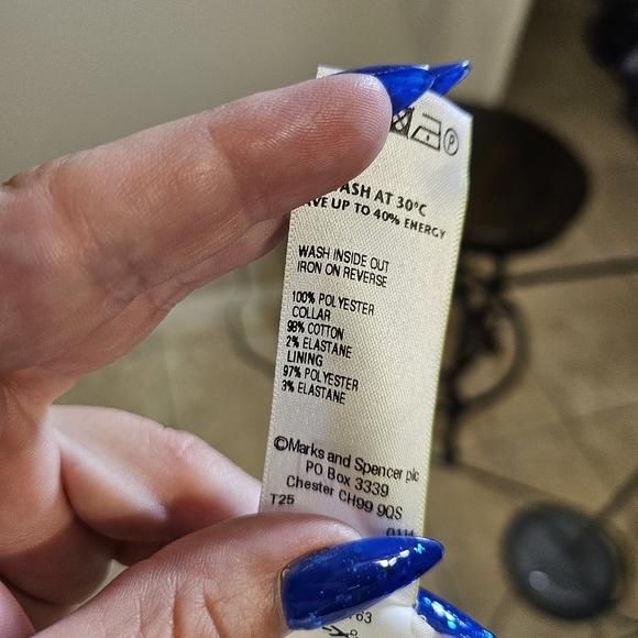 Floral White Dress with Peter Pan Collar - Picture 6 of 7